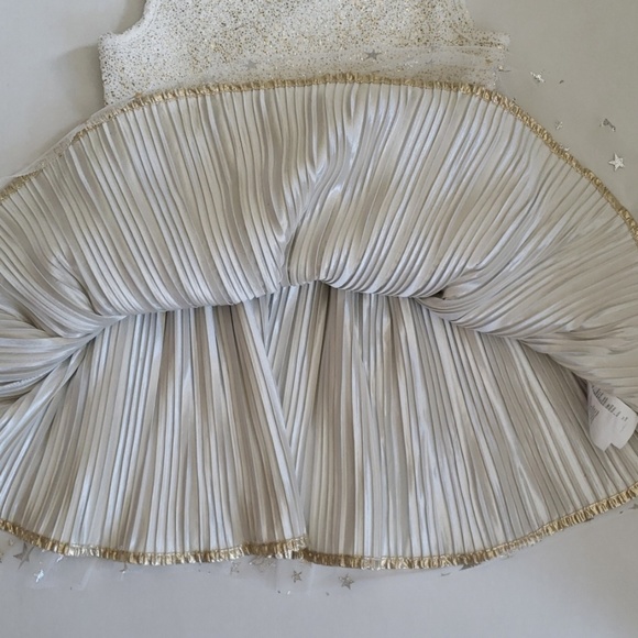 Childrens Place. Girls Metallic Stars Tutu Dress - Picture 6 of 8
